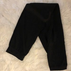 Fleece lined leggings black